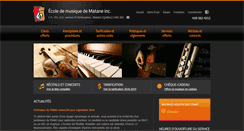 Desktop Screenshot of ecolemusiquematane.com
